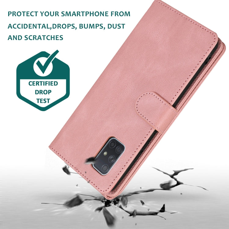 For Samsung Galaxy A71 5G Skin-feel Crazy Horse Texture Zipper Wallet Bag Horizontal Flip Leather Case with Holder & Card Slots & Wallet & Lanyard