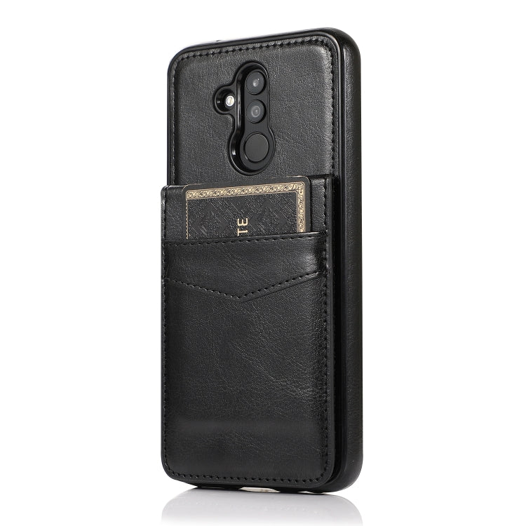 For Huawei Mate 20 Lite Solid Color PC + TPU Protective Case with Holder & Card Slots