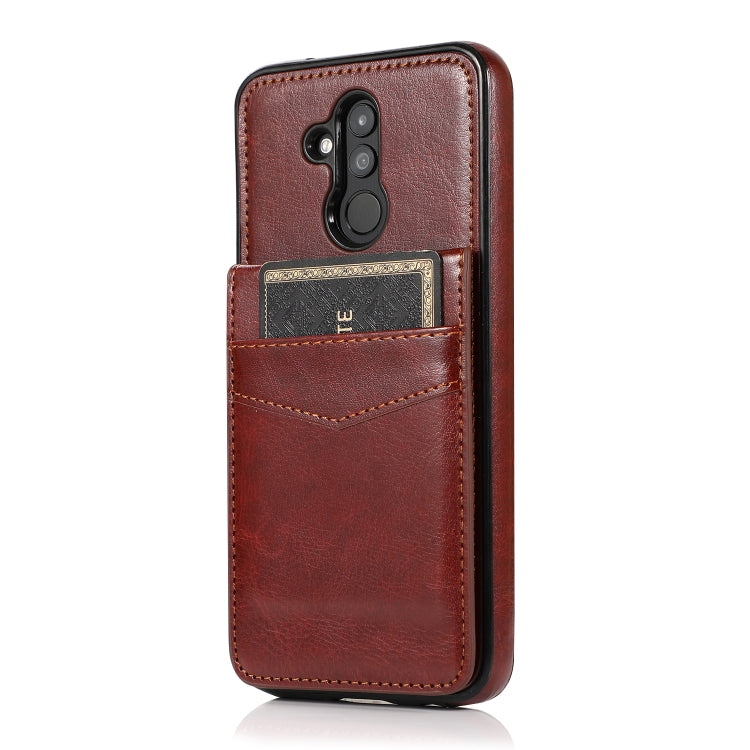 For Huawei Mate 20 Lite Solid Color PC + TPU Protective Case with Holder & Card Slots