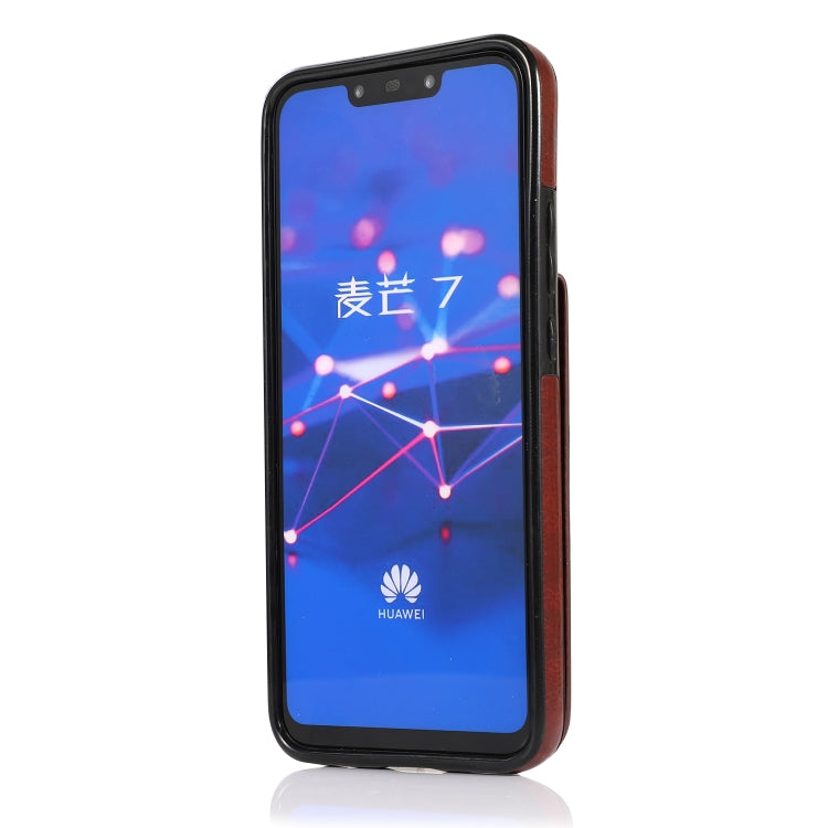 For Huawei Mate 20 Lite Solid Color PC + TPU Protective Case with Holder & Card Slots