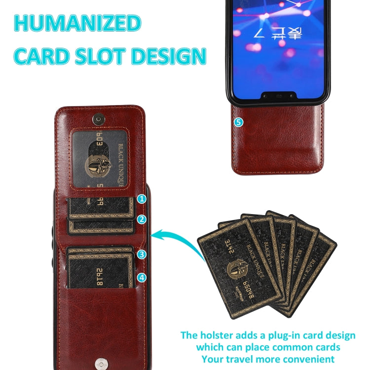 For Huawei Mate 20 Lite Solid Color PC + TPU Protective Case with Holder & Card Slots