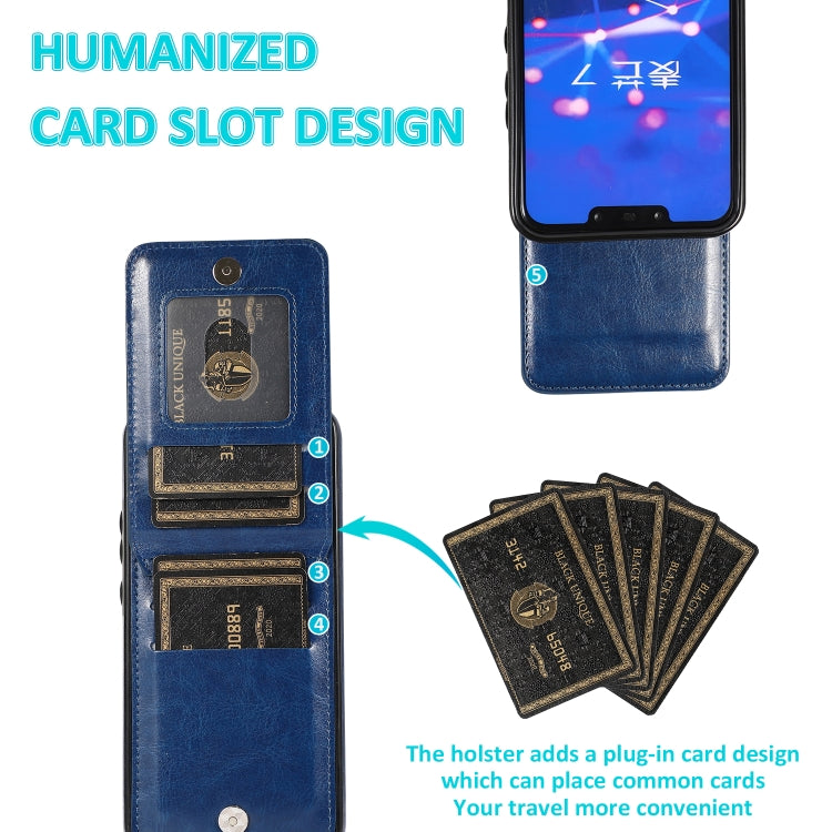 For Huawei Mate 20 Lite Solid Color PC + TPU Protective Case with Holder & Card Slots