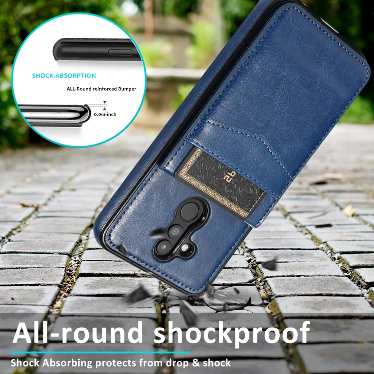 For Huawei Mate 20 Lite Solid Color PC + TPU Protective Case with Holder & Card Slots