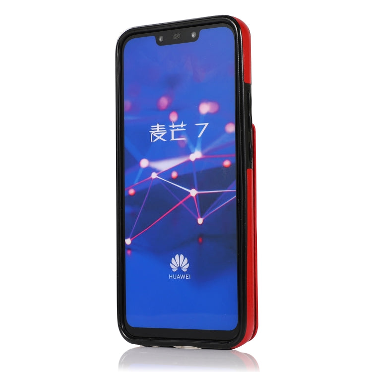 For Huawei Mate 20 Lite Solid Color PC + TPU Protective Case with Holder & Card Slots