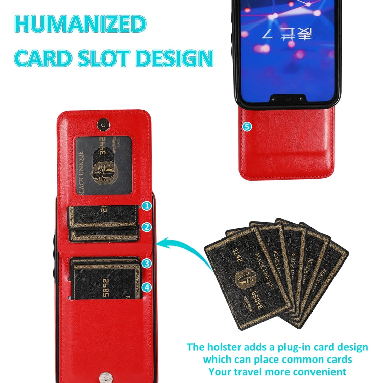 For Huawei Mate 20 Lite Solid Color PC + TPU Protective Case with Holder & Card Slots