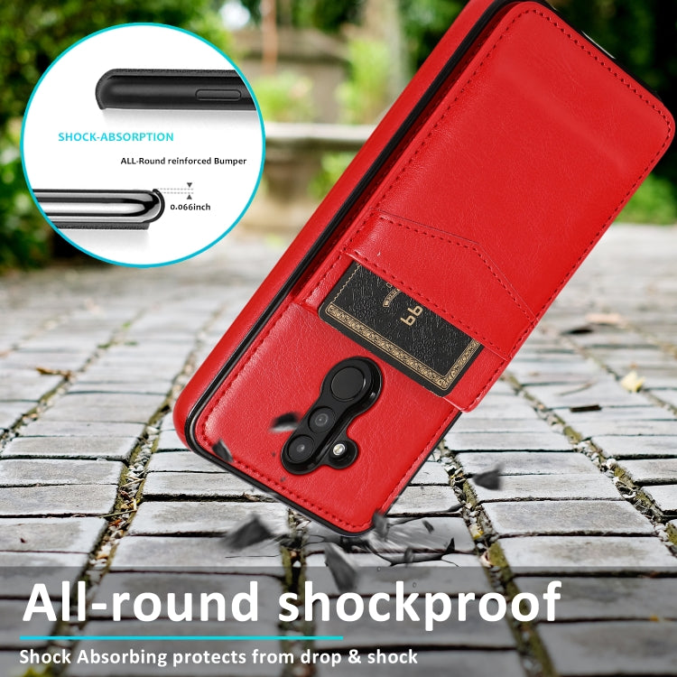 For Huawei Mate 20 Lite Solid Color PC + TPU Protective Case with Holder & Card Slots