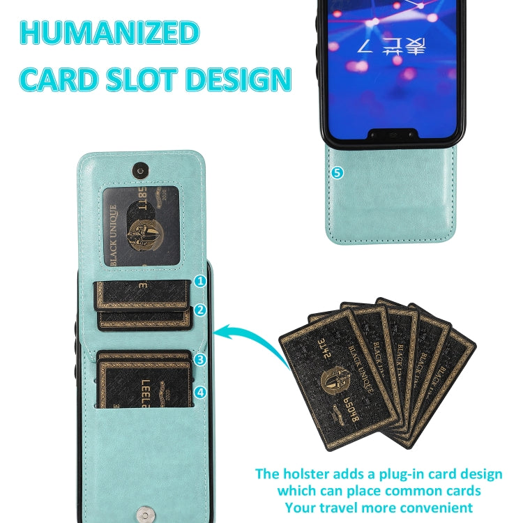 For Huawei Mate 20 Lite Solid Color PC + TPU Protective Case with Holder & Card Slots