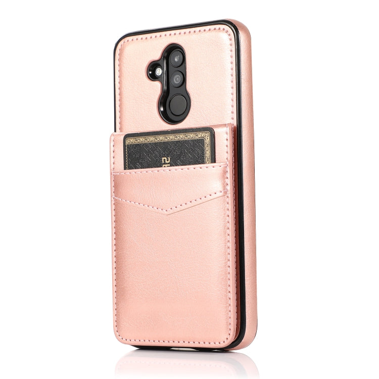For Huawei Mate 20 Lite Solid Color PC + TPU Protective Case with Holder & Card Slots