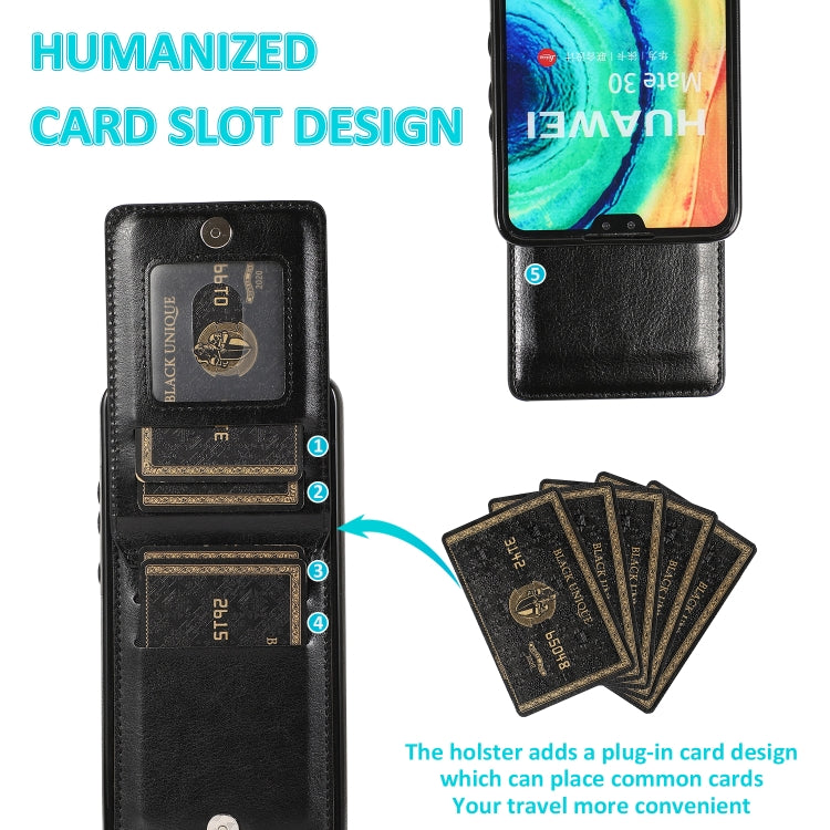 For Huawei Mate 30 Solid Color PC + TPU Protective Case with Holder & Card Slots