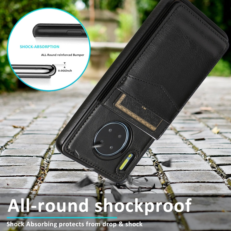For Huawei Mate 30 Solid Color PC + TPU Protective Case with Holder & Card Slots