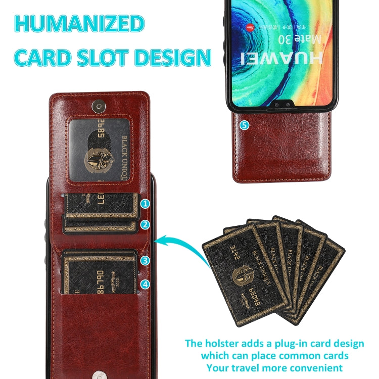 For Huawei Mate 30 Solid Color PC + TPU Protective Case with Holder & Card Slots
