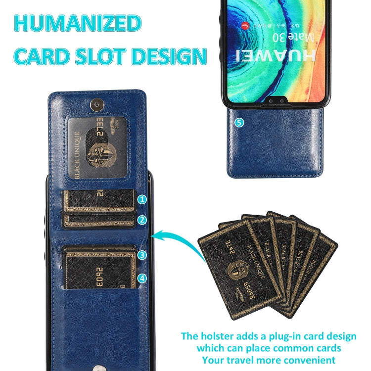 For Huawei Mate 30 Solid Color PC + TPU Protective Case with Holder & Card Slots