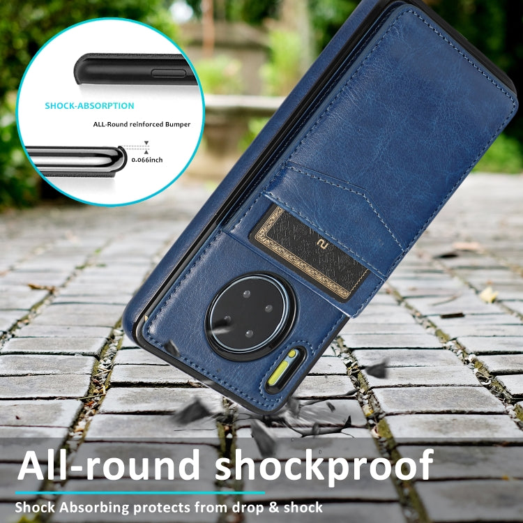 For Huawei Mate 30 Solid Color PC + TPU Protective Case with Holder & Card Slots