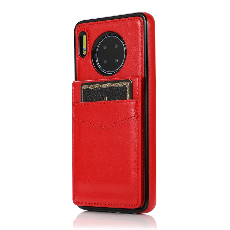 For Huawei Mate 30 Solid Color PC + TPU Protective Case with Holder & Card Slots