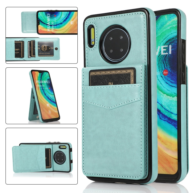 For Huawei Mate 30 Solid Color PC + TPU Protective Case with Holder & Card Slots
