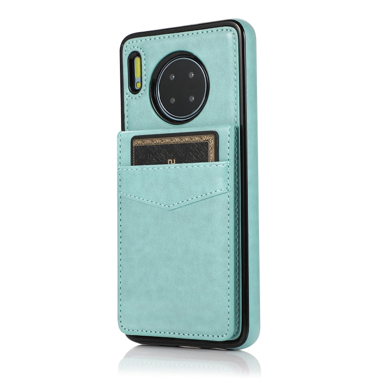 For Huawei Mate 30 Solid Color PC + TPU Protective Case with Holder & Card Slots