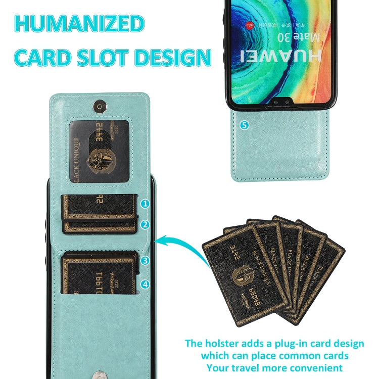 For Huawei Mate 30 Solid Color PC + TPU Protective Case with Holder & Card Slots