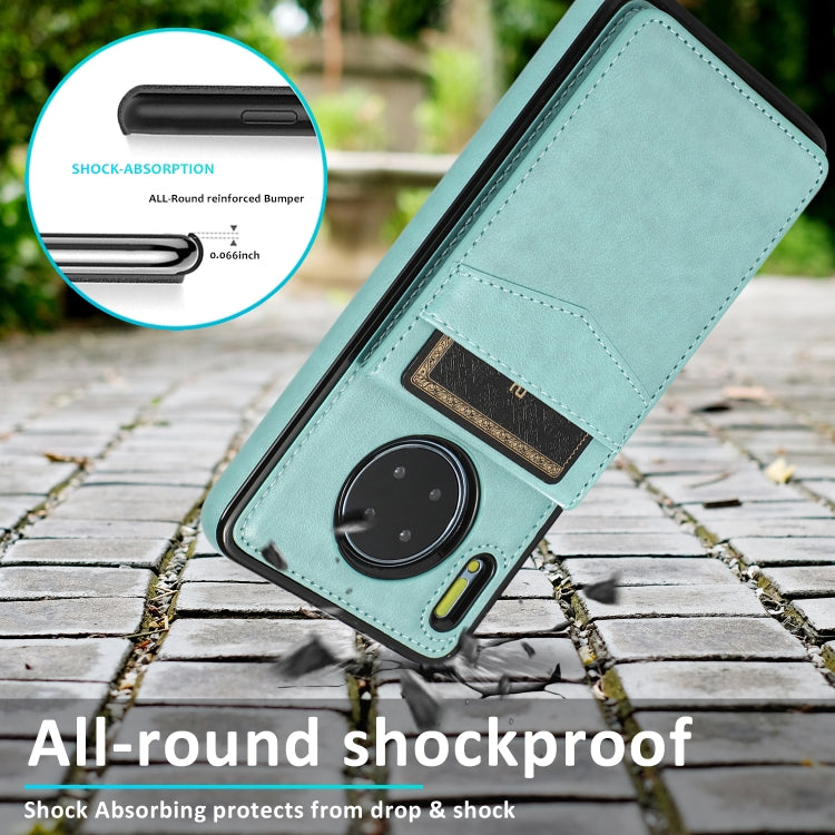 For Huawei Mate 30 Solid Color PC + TPU Protective Case with Holder & Card Slots