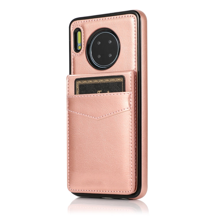 For Huawei Mate 30 Solid Color PC + TPU Protective Case with Holder & Card Slots
