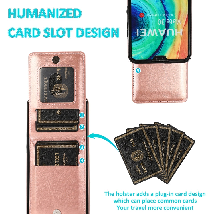 For Huawei Mate 30 Solid Color PC + TPU Protective Case with Holder & Card Slots