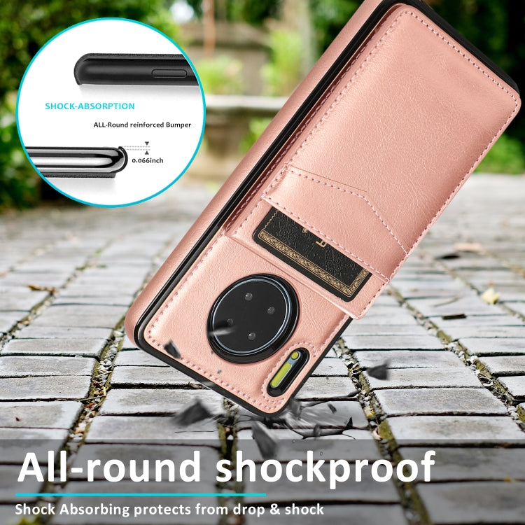For Huawei Mate 30 Solid Color PC + TPU Protective Case with Holder & Card Slots