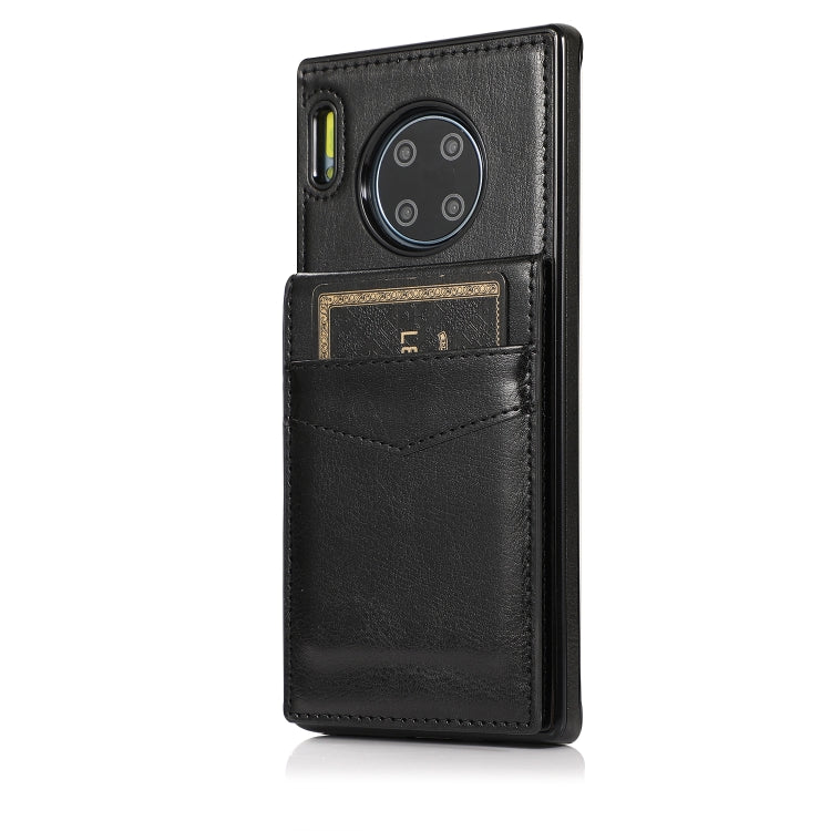For Huawei Mate 30 Pro Solid Color PC + TPU Protective Case with Holder & Card Slots