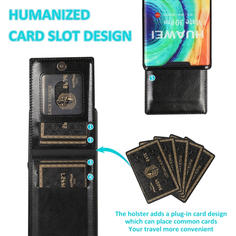 For Huawei Mate 30 Pro Solid Color PC + TPU Protective Case with Holder & Card Slots