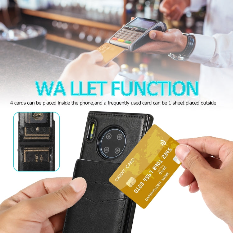 For Huawei Mate 30 Pro Solid Color PC + TPU Protective Case with Holder & Card Slots