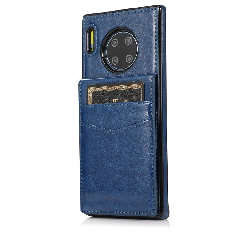 For Huawei Mate 30 Pro Solid Color PC + TPU Protective Case with Holder & Card Slots