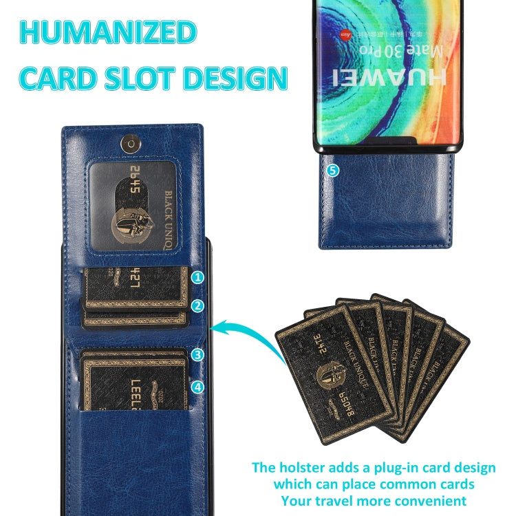 For Huawei Mate 30 Pro Solid Color PC + TPU Protective Case with Holder & Card Slots