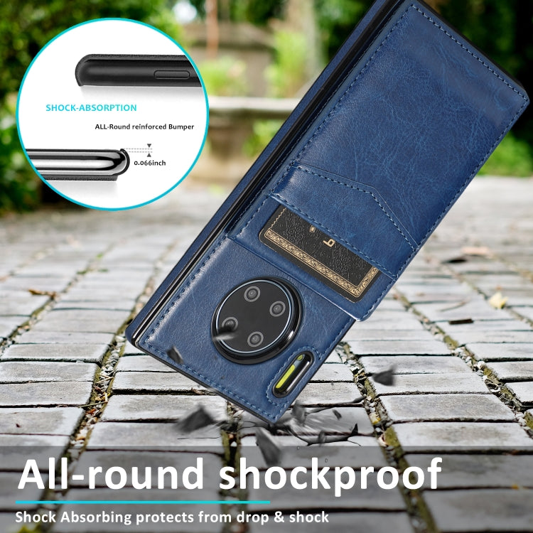 For Huawei Mate 30 Pro Solid Color PC + TPU Protective Case with Holder & Card Slots