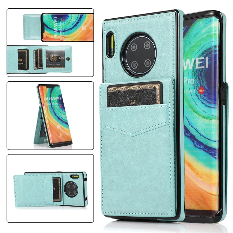 For Huawei Mate 30 Pro Solid Color PC + TPU Protective Case with Holder & Card Slots