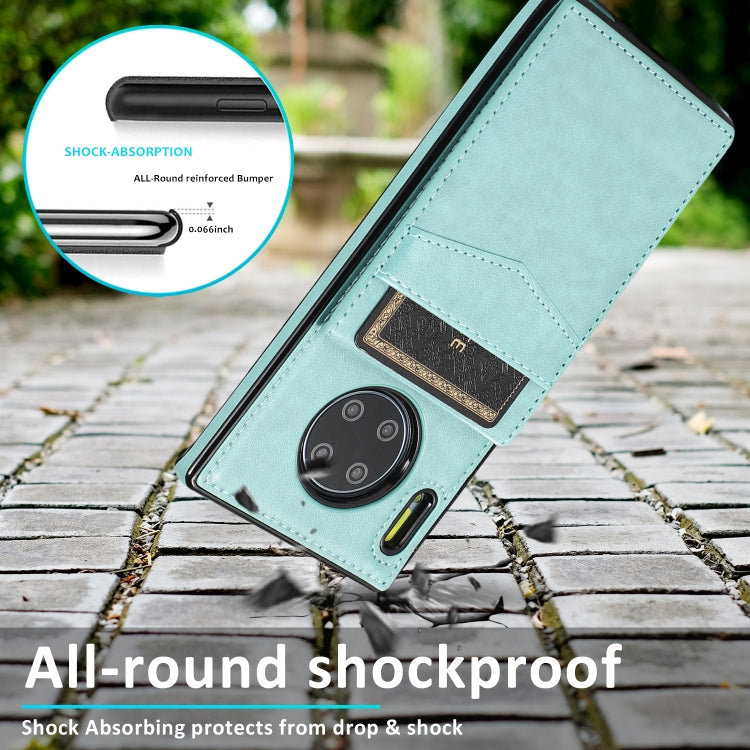 For Huawei Mate 30 Pro Solid Color PC + TPU Protective Case with Holder & Card Slots