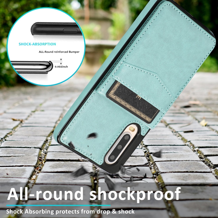 For Huawei P30 Solid Color PC + TPU Protective Case with Holder & Card Slots
