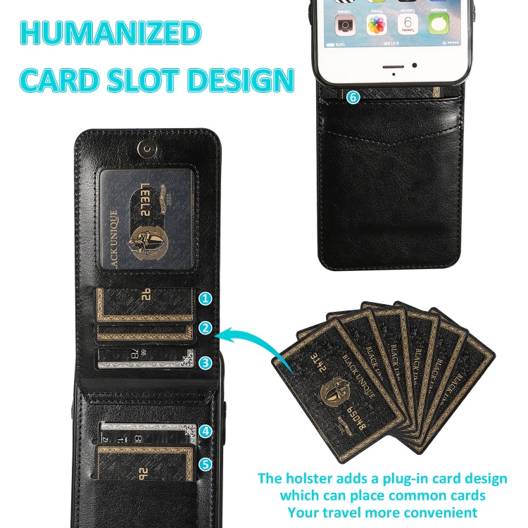 Solid Color PC + TPU Protective Case with Holder & Card Slots For iPhone 6