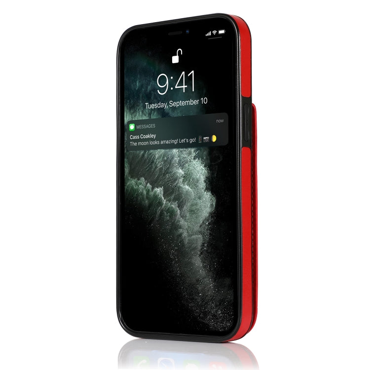 For iPhone 12 Pro Max Solid Color PC + TPU Protective Case with Holder & Card Slots