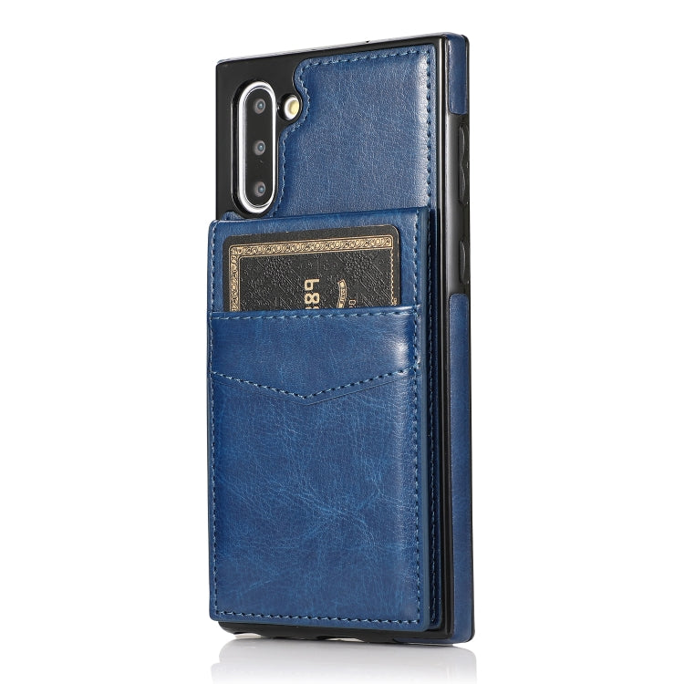 For Samsung Galaxy Note10 Solid Color PC + TPU Protective Case with Holder & Card Slots