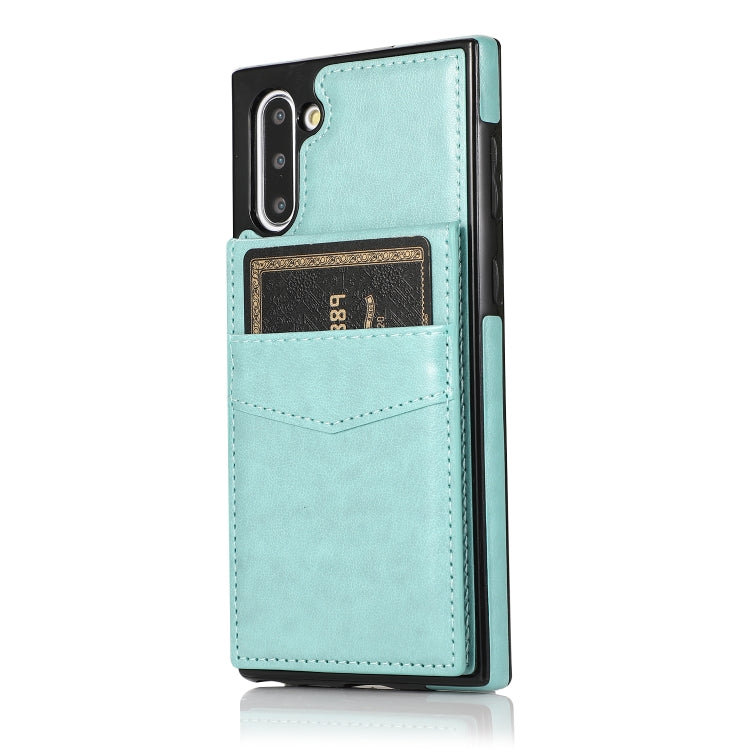 For Samsung Galaxy Note10 Solid Color PC + TPU Protective Case with Holder & Card Slots