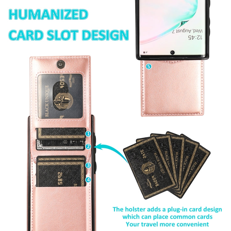 For Samsung Galaxy Note10 Solid Color PC + TPU Protective Case with Holder & Card Slots