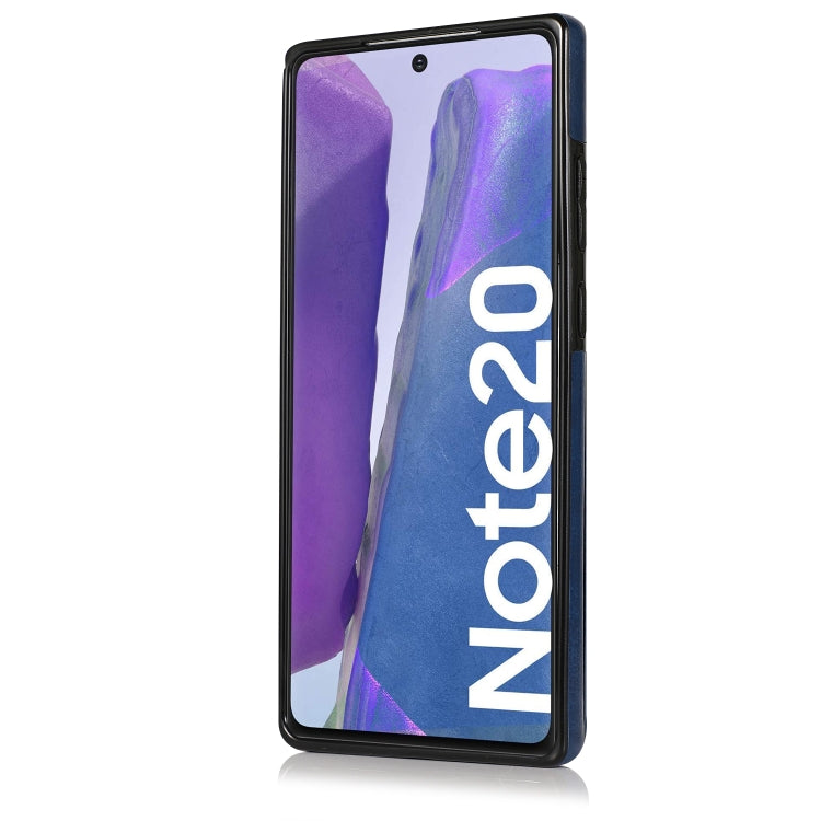 For Samsung Galaxy Note20 Solid Color PC + TPU Protective Case with Holder & Card Slots