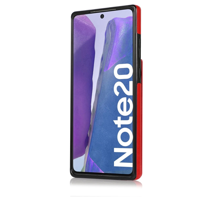 For Samsung Galaxy Note20 Solid Color PC + TPU Protective Case with Holder & Card Slots