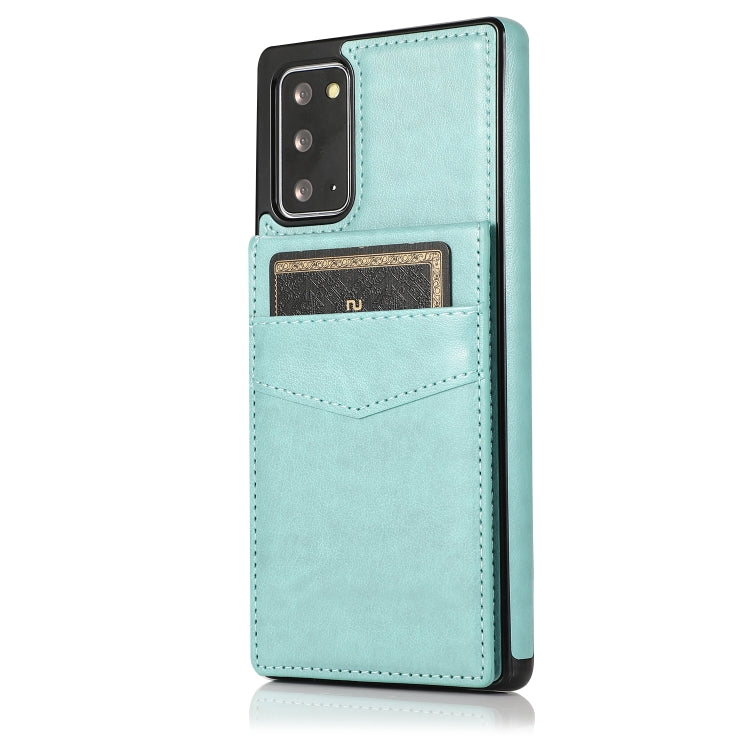 For Samsung Galaxy Note20 Solid Color PC + TPU Protective Case with Holder & Card Slots