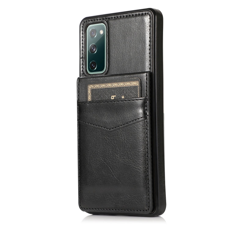 For Samsung Galaxy S20 FE Solid Color PC + TPU Protective Case with Holder & Card Slots