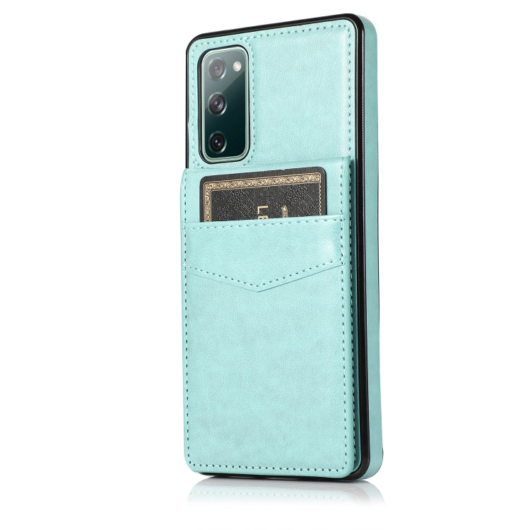 For Samsung Galaxy S20 FE Solid Color PC + TPU Protective Case with Holder & Card Slots