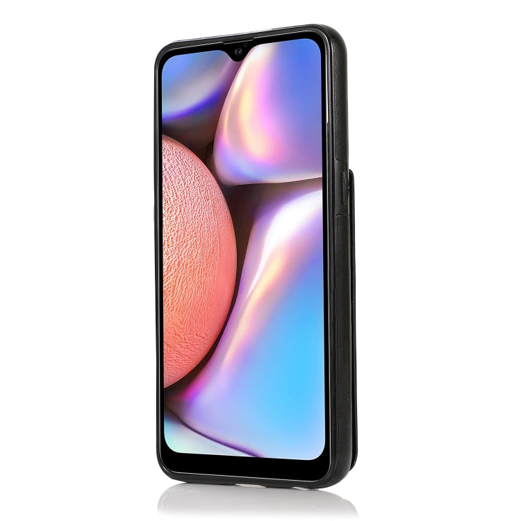 For Samsung Galaxy A10s Solid Color PC + TPU Protective Case with Holder & Card Slots