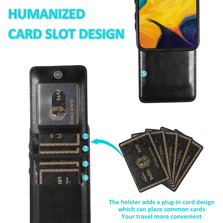For Samsung Galaxy A20 / A30 Solid Color PC + TPU Protective Case with Holder & Card Slots