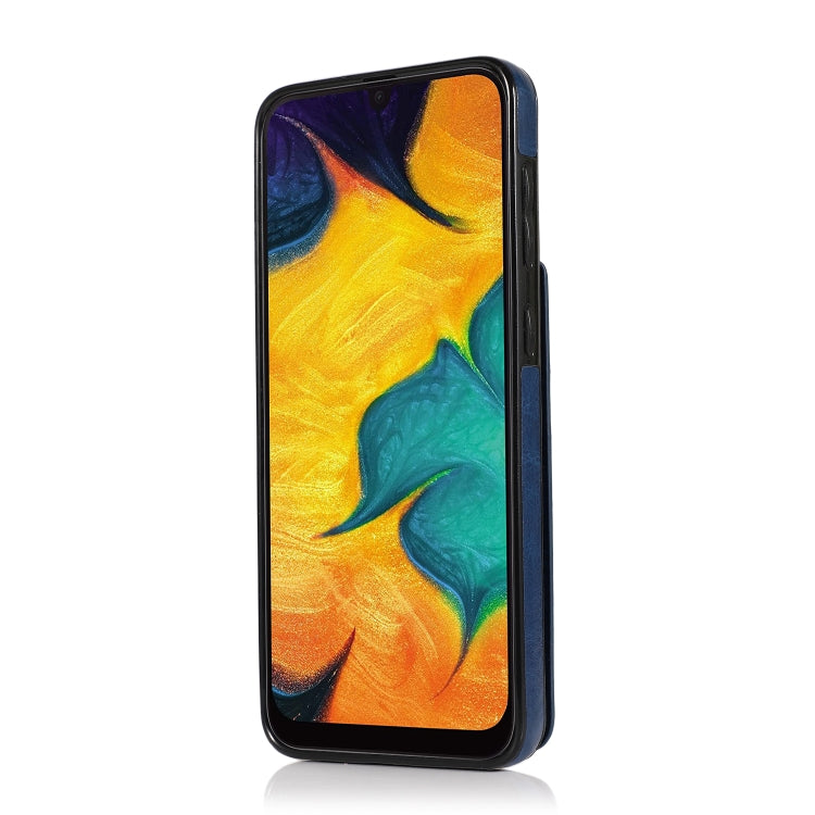 For Samsung Galaxy A20 / A30 Solid Color PC + TPU Protective Case with Holder & Card Slots