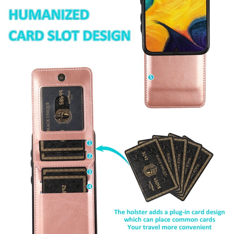 For Samsung Galaxy A20 / A30 Solid Color PC + TPU Protective Case with Holder & Card Slots