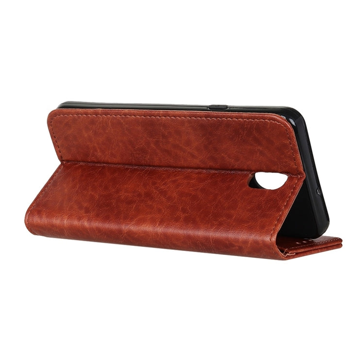 For LG K30 2019 Magnetic Retro Crazy Horse Texture Horizontal Flip Leather Case with Holder & Card Slots & Wallet