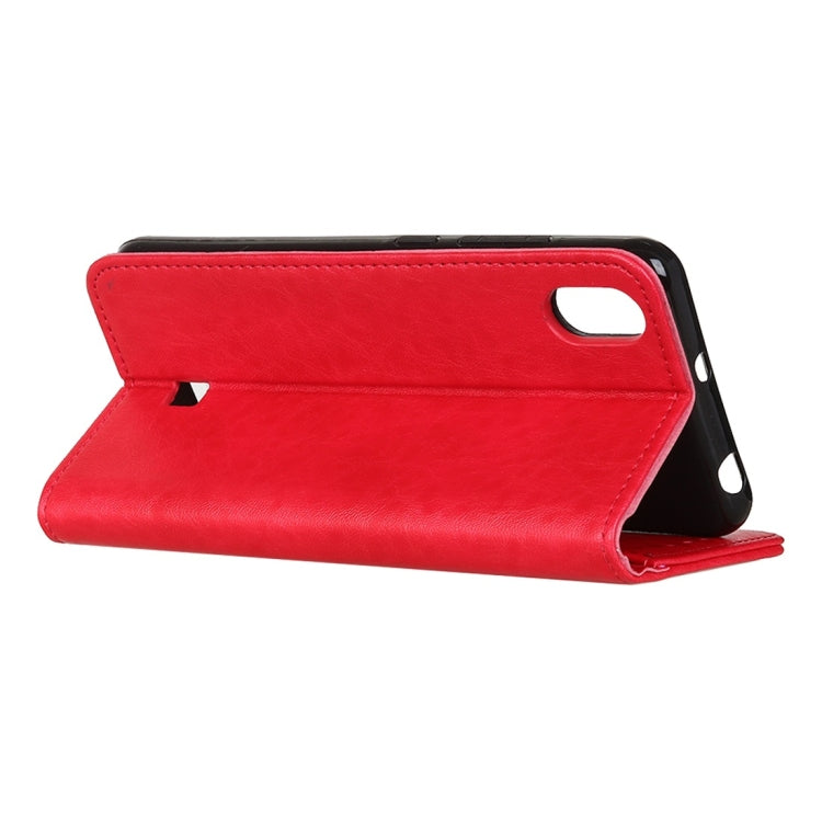For LG K20 2019 Magnetic Retro Crazy Horse Texture Horizontal Flip Leather Case with Holder & Card Slots & Wallet